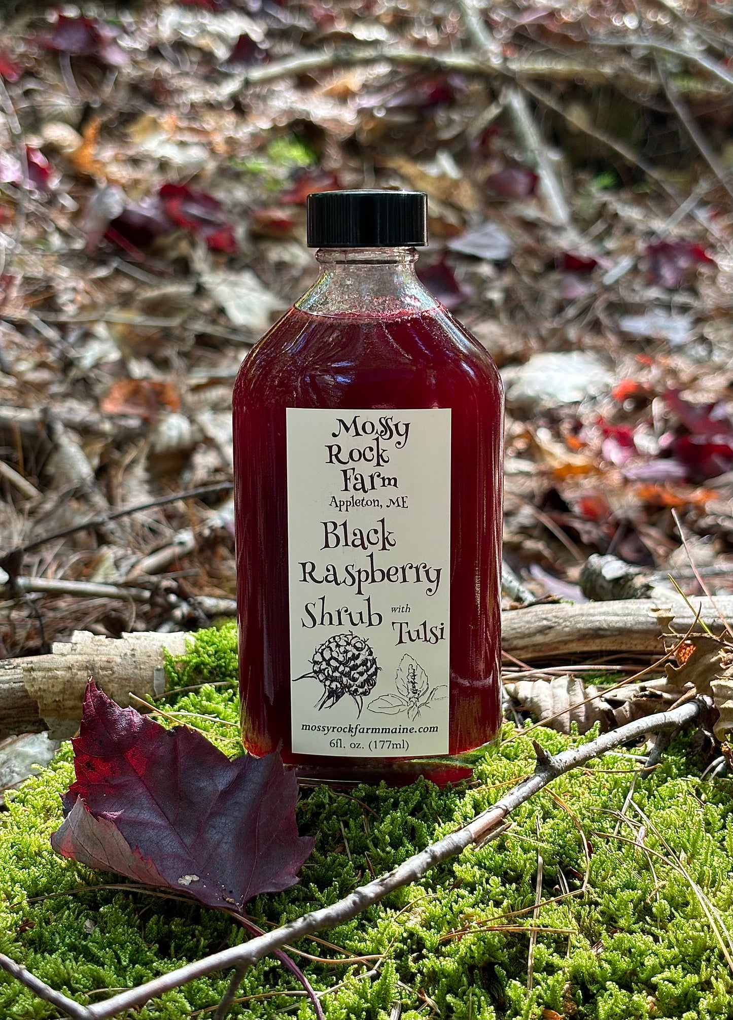 Black Raspberry & Tulsi Shrub