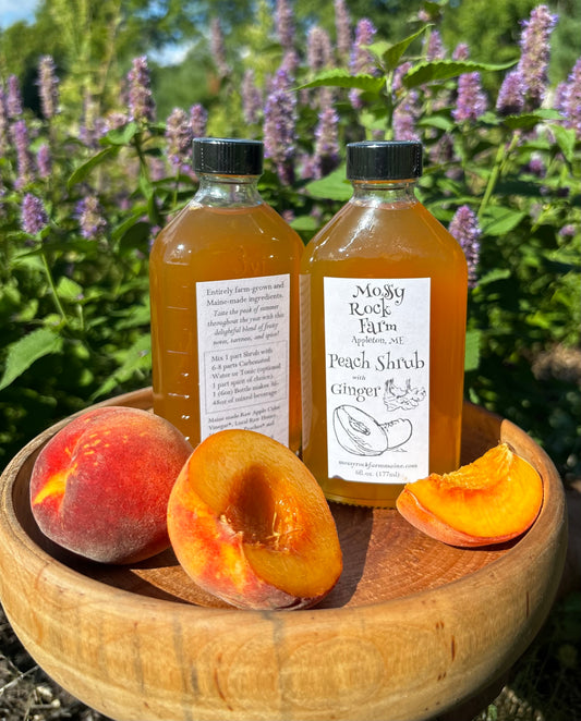 Peach and Ginger Shrub